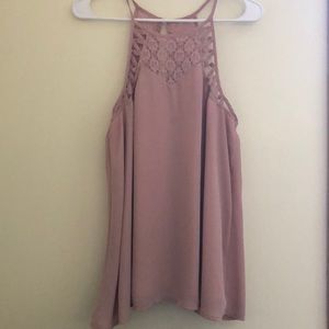 Doe & Rae light pink blouse tank top.
